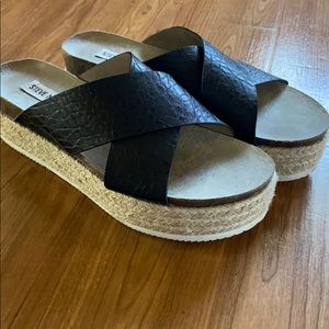 Steve Madden espadrille platform sandals